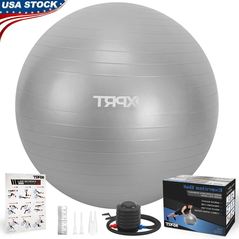 

Extra Thick Anti-Burst Yoga Ball Chair Exercise Stability Ball With Quick Pump Fitness Balance Core Strengthening Home Workout