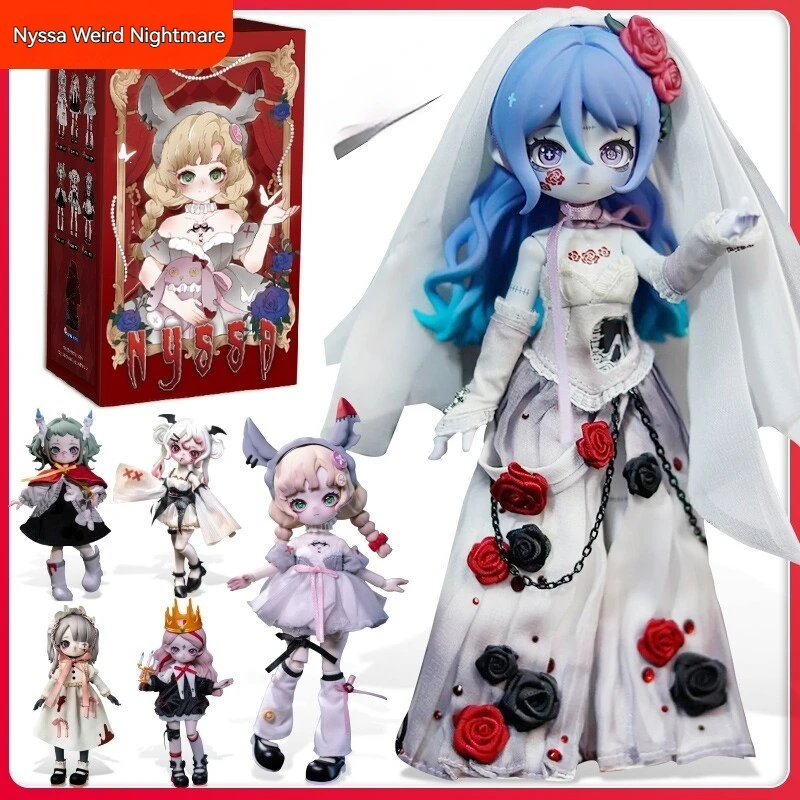 

Genuine Nyssa Bizarre Nightmare 12 Points Bjd Blind Box Dark Gothic Aesthetics Movable Action Figurine Girl Toys Surprise Gifts