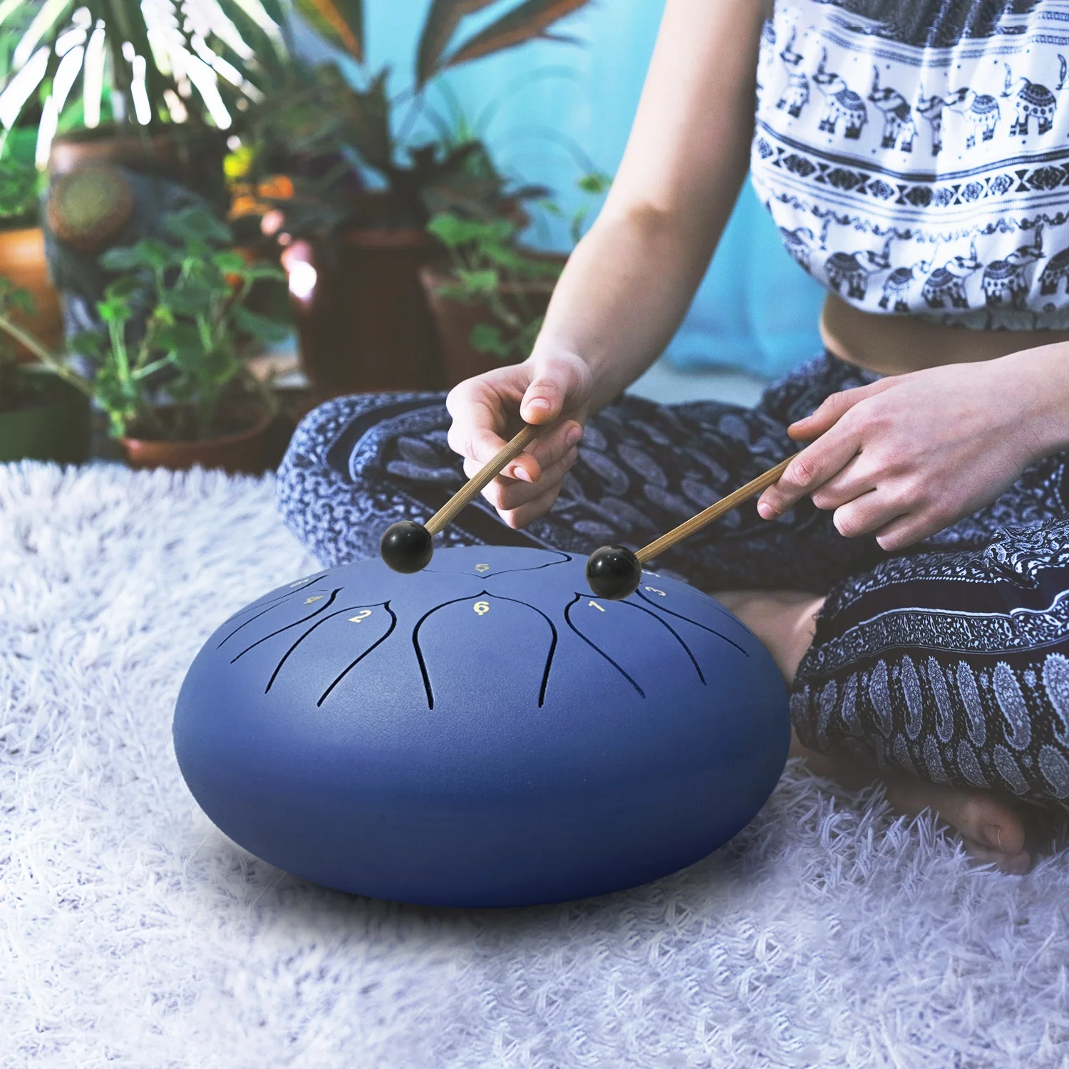 Tongue Percussion Chakra Drum  - Tongue Drum Steel recension och pris