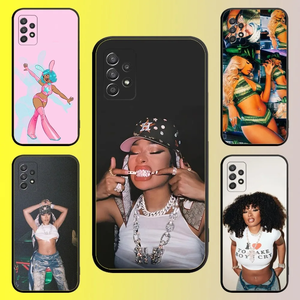 

M-Megan Thee Stallion Rapper Phone Case For Samsung Galaxy A13,A21s,A22,A31,A32,A52,A53,A71,A80,A91 Soft Black Shell