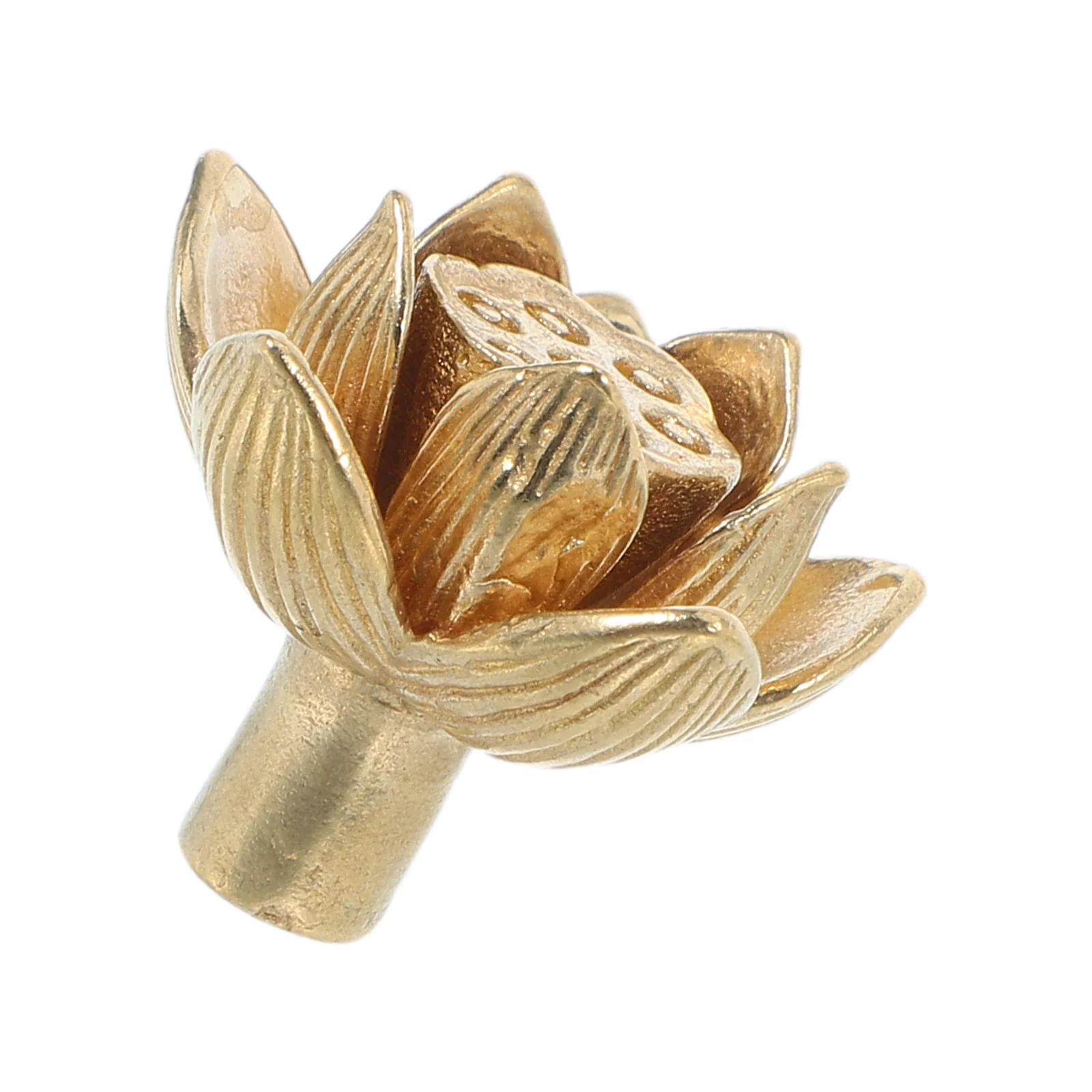 

Vintage Lotus Flower Brass Door Handles Retro Decorative Cabinet Knobs Drawer Pulls for Kitchen Wardrobe Furniture