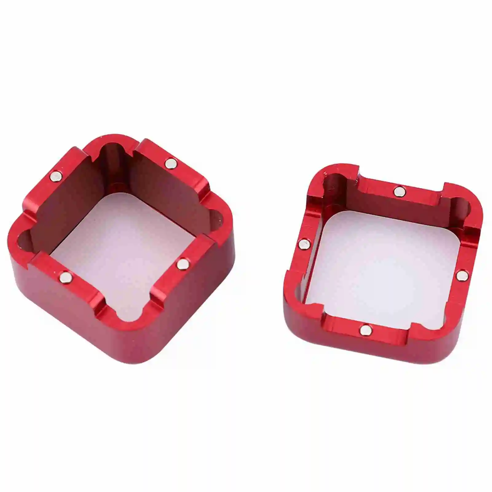 Aluminum Portable Mini Cue Tip Chalk Holder Billiard Pool Chalks Carrier Case 3x3x3cm