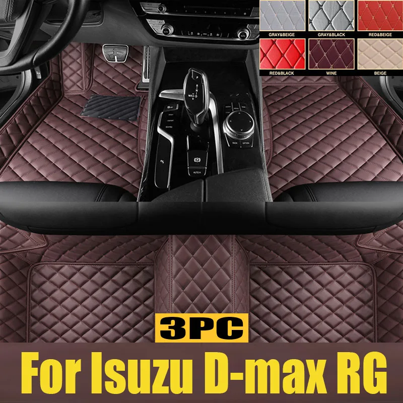 

For Isuzu D-max RG 2015-2023 LHD RHD Car Floor Mats All-Weather Foot Mats Odorless Pad Waterproof Tray Mat Interior trunk mat