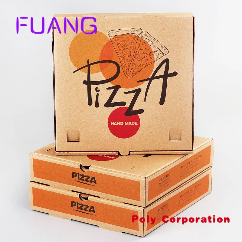 Custom  Wholesale 6 7 9 10 12 13 14 1 corrugated box pizza box folding box food packaging