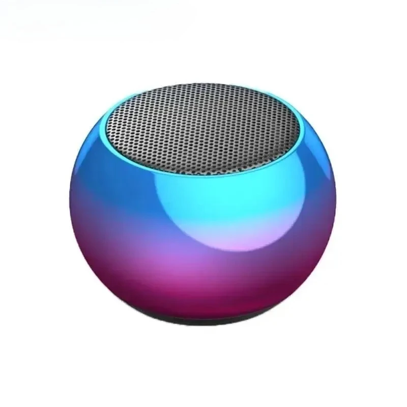 Bluetooth Wireless Speaker Portable Small Steel Gun Metal Heavy Stereo Surround Subwoofer Outdoor Mini Bluetooth Small Speaker
