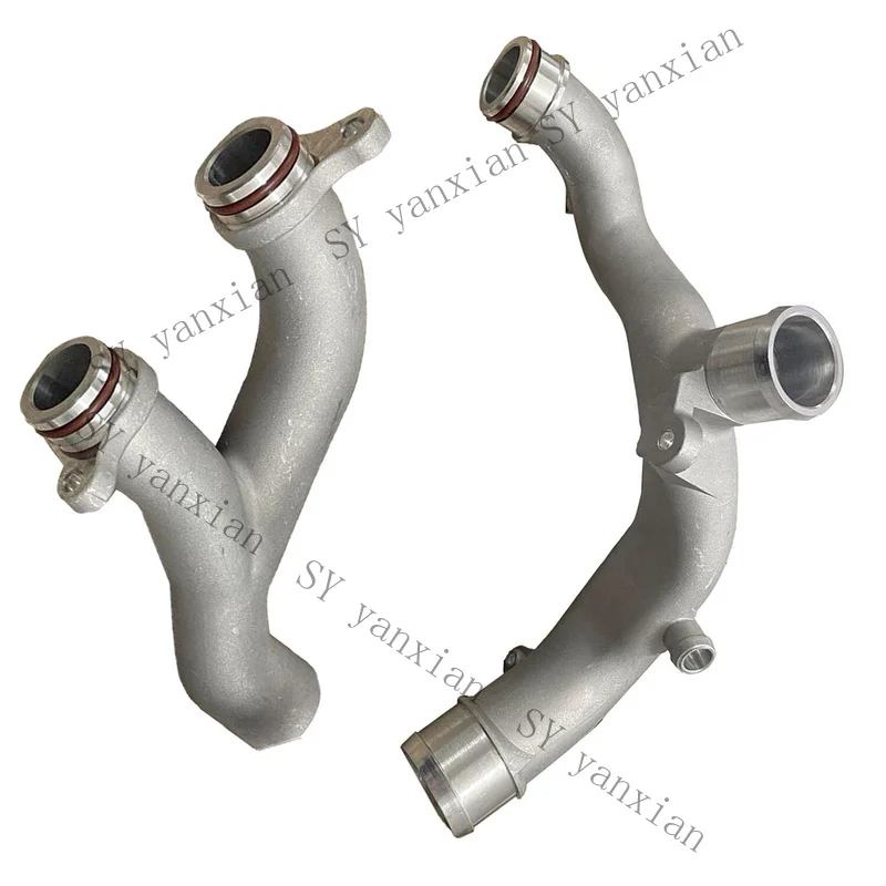 SY+ 2Pcs Coolant Pipe Aluminum For Jaguar Land Rover Supercharged Engine V6 5.0 V8