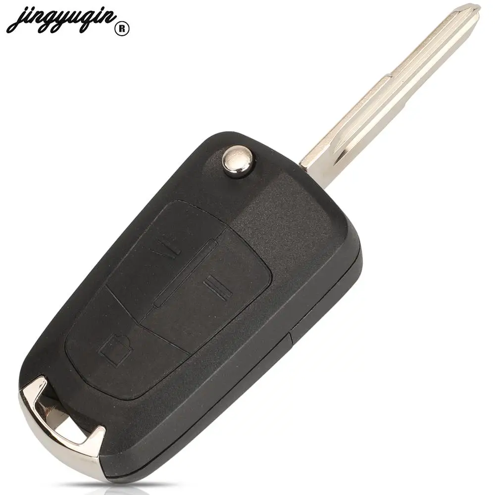 jingyuqin 2/3 BUTTON 433MHz FSK Flip Car Remote Key id46 Chip For Chevrolet Captiva Opel Antara ZAFIRA GMC Terrain 2008-2015 fob