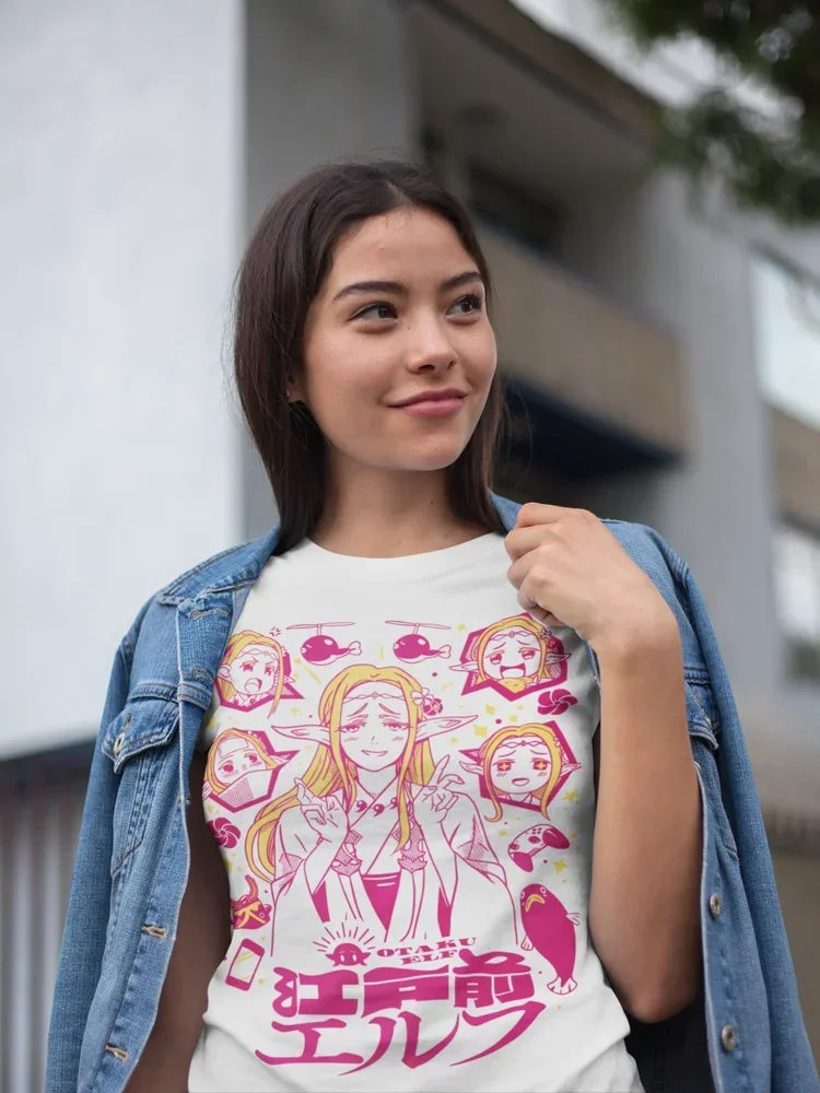 Edomae Elf T-shirt Anime shirt Otaku Elf Manga Kawai Girl Gifts Shirt Soft Tee