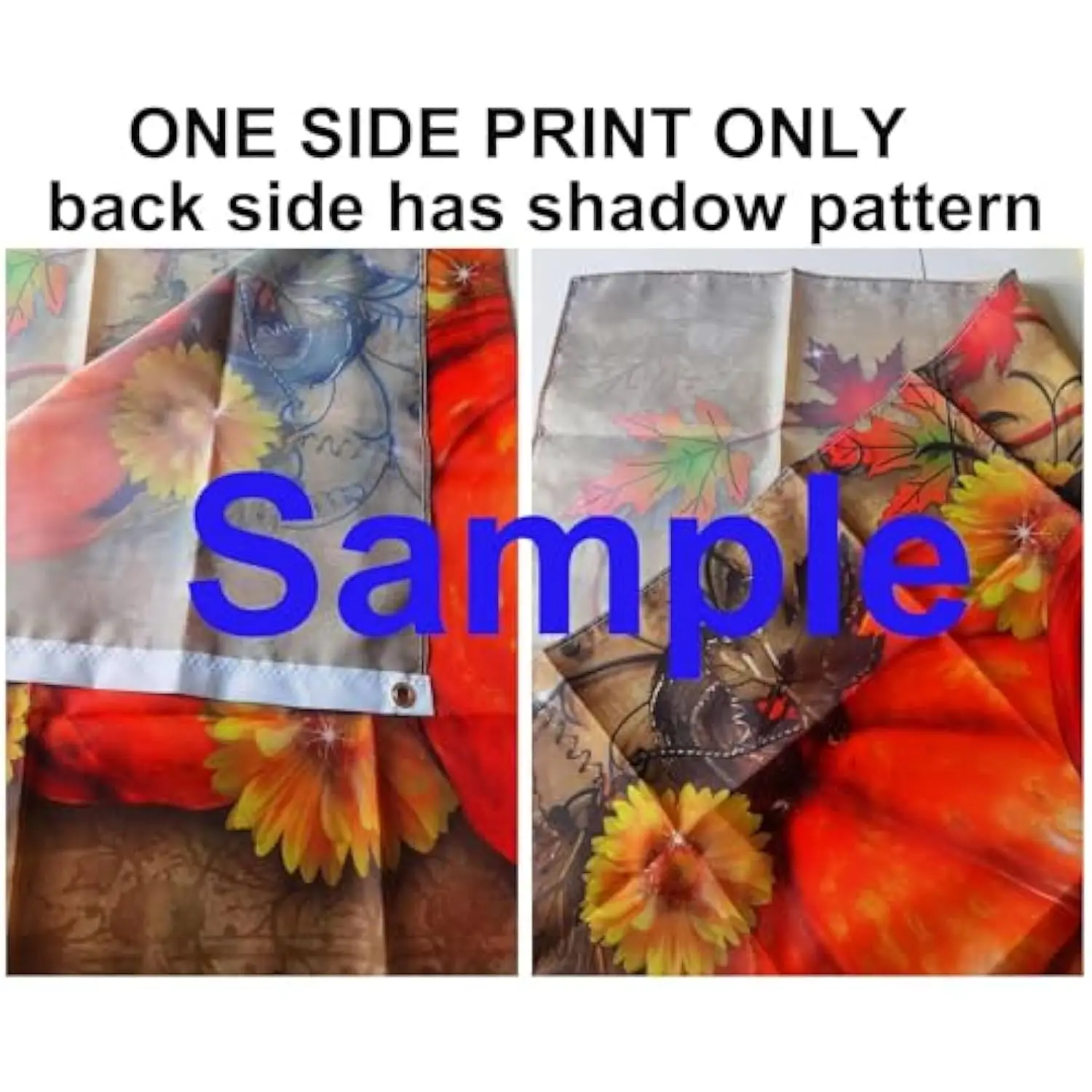 Flower Field Sunrise Landscape Polyester Outdoor Flag Double Stitched Grommets Garden Decor
