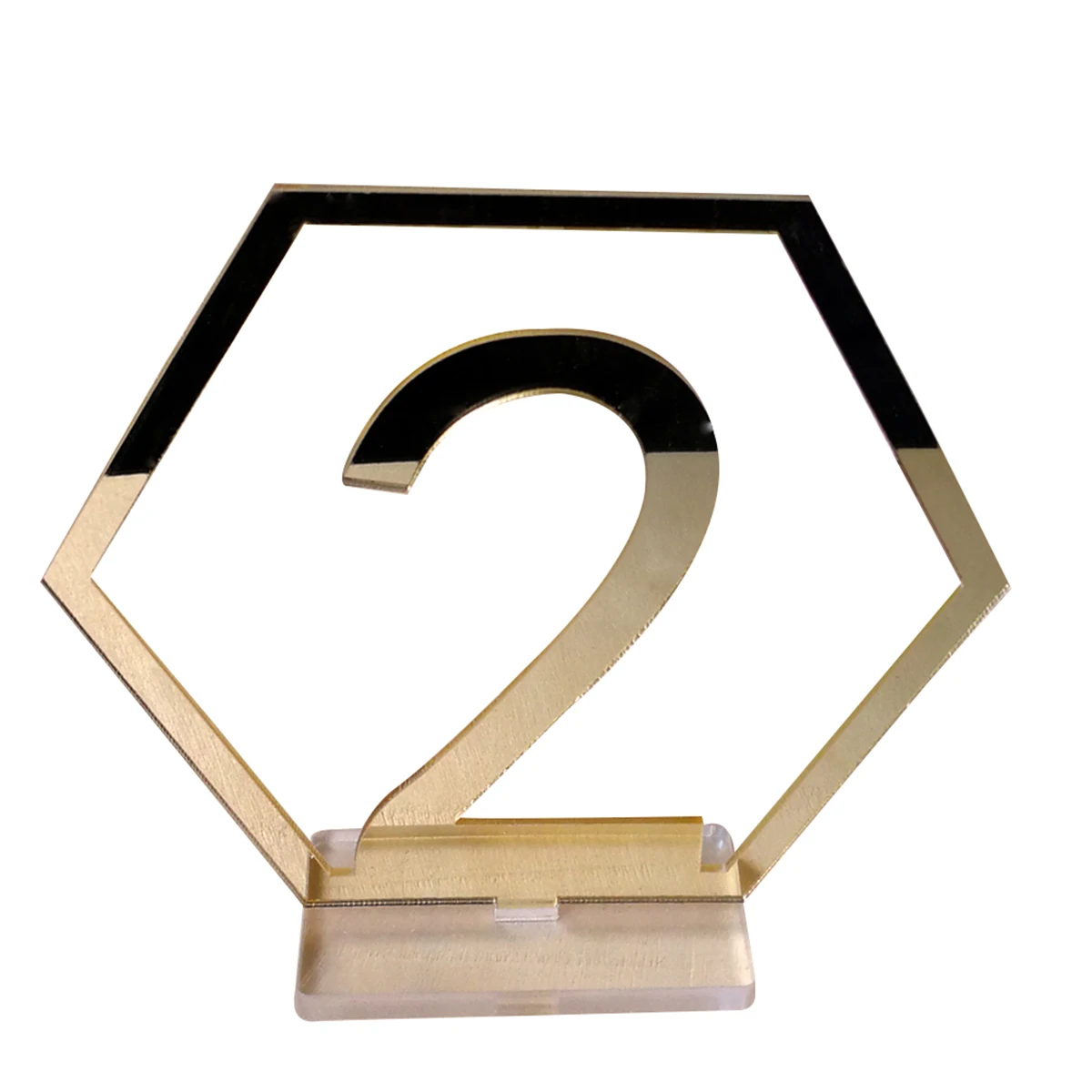 

Acrylic Wedding Table Numbers Self Stand Decor Frosted Golden Bride Party Catering Event Centerpieces Seat Card Holder
