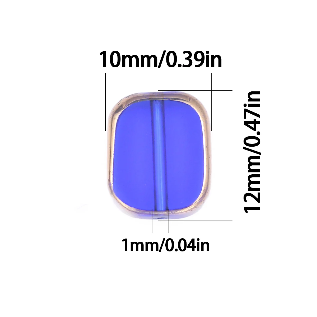 10*12mm 13pcs Glass Half Arc Square Crystal Assorted Colors for DIY Necklace and Bracelet Accessories