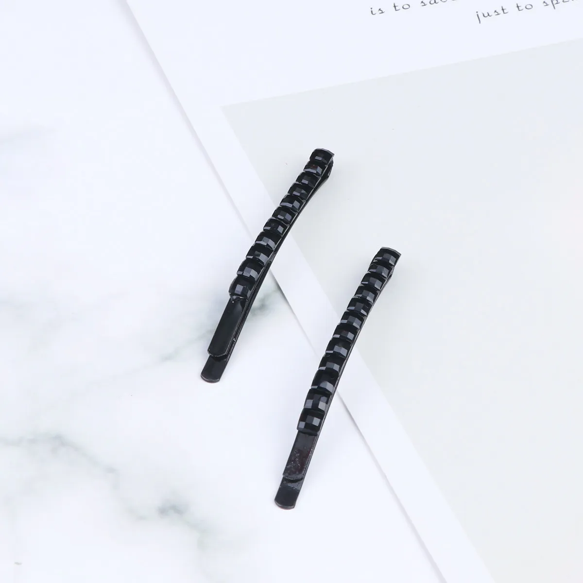 

40Pcs Fine Craftsmanship Hair Clips Shiny Rhinestone Single Row Bang Clips Lightweight Portable Hair Accessories for Women