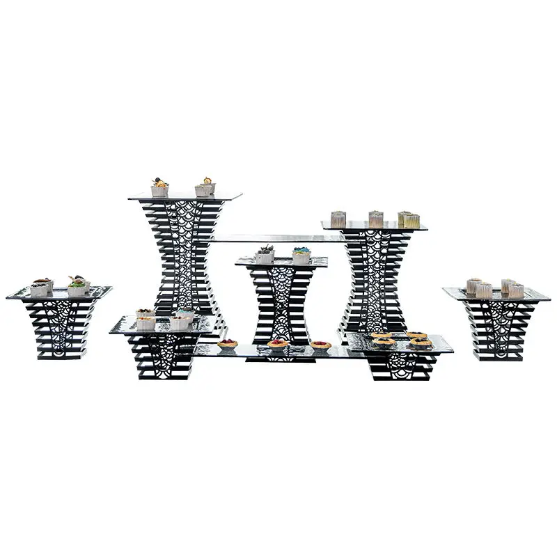 

Buffet Dessert Table Food Display Stand Dessert Rack Ornament Cold Food Tea Break Table Set