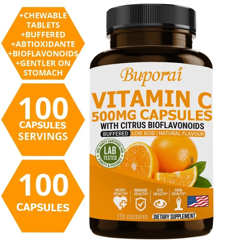 Vitamin C 500mg - Antioxidant, Promote Bone and Joint Health, Support Healthy Immune System, and Replenishes Energy