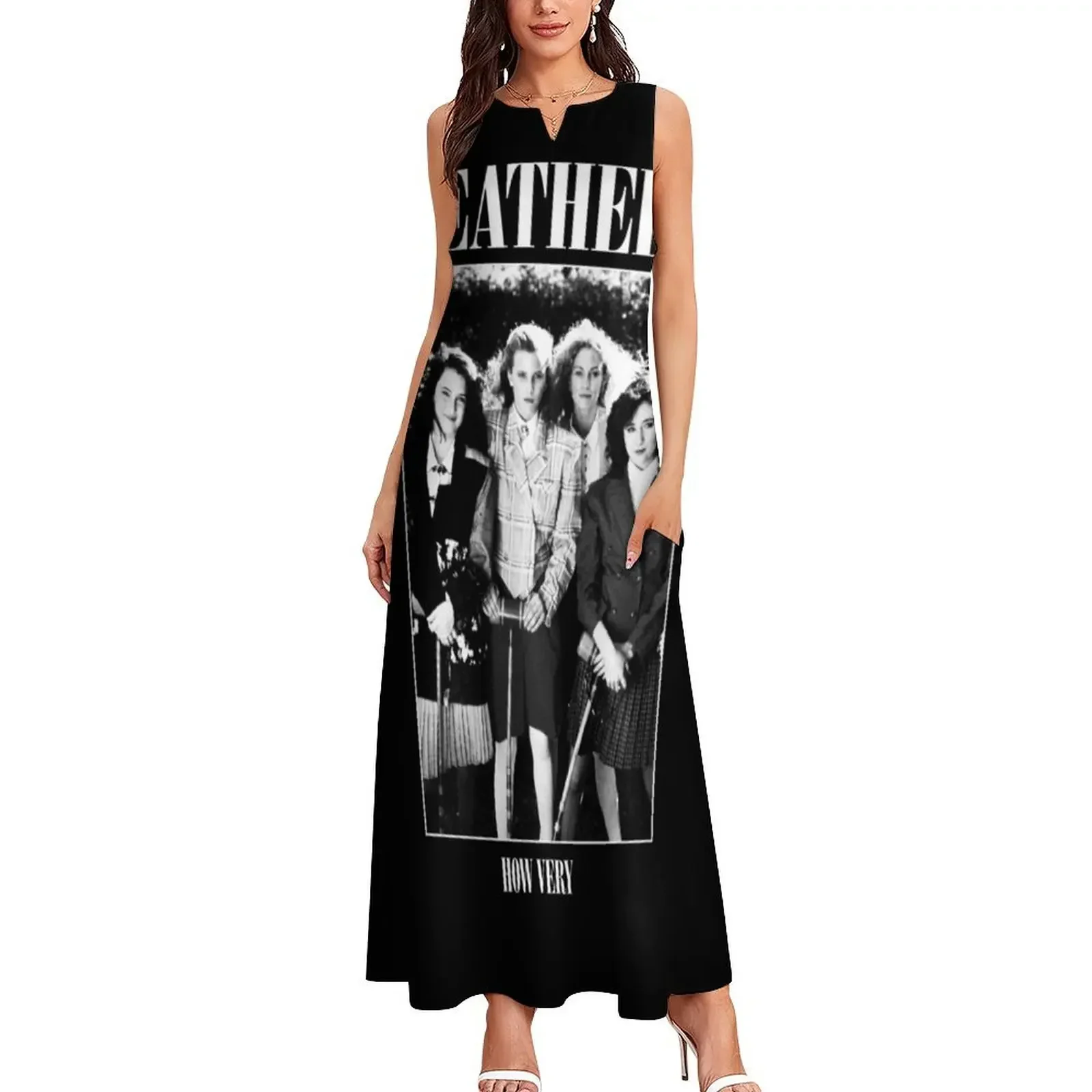 Heathers: How Very - 록 셔츠 패러디 롱 드레스 드레스 여름 드레스 여성 2025 파티용 웨딩 드레스