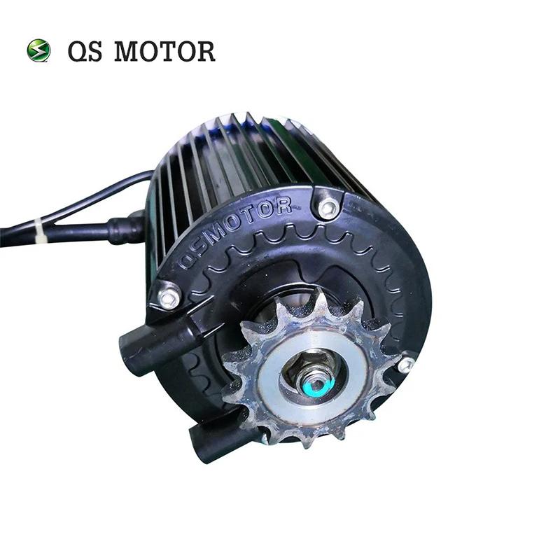 QS MOTOR QS90 1000W 72V 55KPH Mid Drive Motor with Sprocket Adapter for Electric Motorcycle Engine