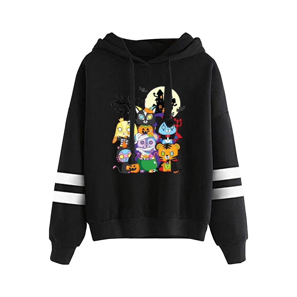 ItsFunneh-Sweat à capuche unisexe Krew District Merch, sweat à capuche sans poche, manches à barres parallèles, PVD, vêtements drôles, hommes et femmes