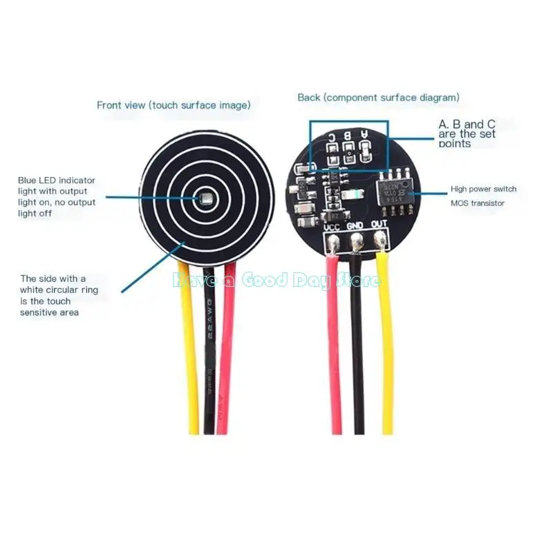 462D Módulo interruptores toque capacitivos altamente Power DC3 24V 10A para aplicações LED eficientes e flexíveis LED