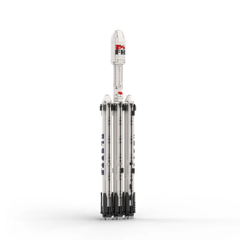 

Small particle building block MOC rocket launch assembly toy model for boys as a birthday gift