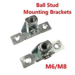 2Pcs Universal Gas Strut Lift Support Bar Mounting Brackets Ball Stud Installation Holder for Door Window Cabinet
