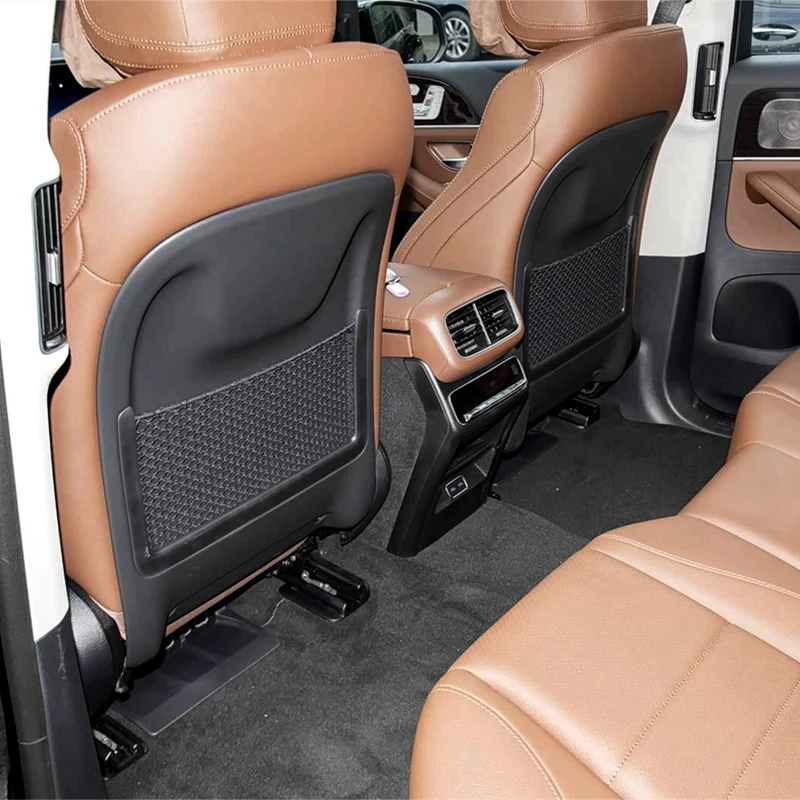 Super Sale Car Seat Back Storage Bag Mesh for Mercedes Benz GLE Class W167 2020-2026 GLS Class 2020-2025 Net Bag Net Pocket