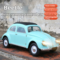 NEW 1:16 D62mini Full Scale Simulation Climbing Car Drift Remote Control Toy Car Retro Beetle RC Car Mini 1950 Car Model Toy RTR