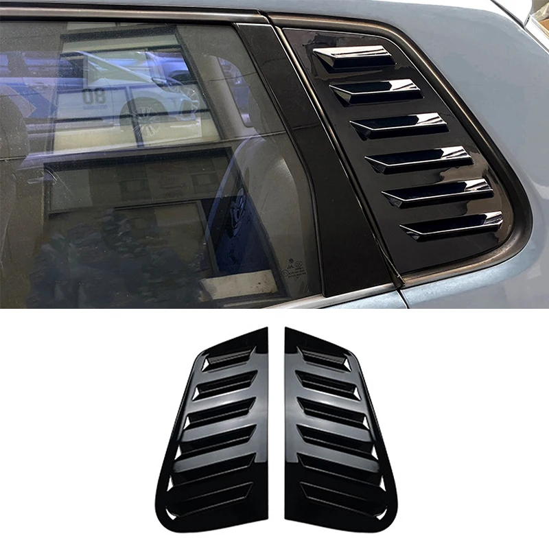 Rear Triangle Window Shutters Triangle Sunshade Modified Patch Shark Gill For Volkswagen Polo 9N 2001-2009