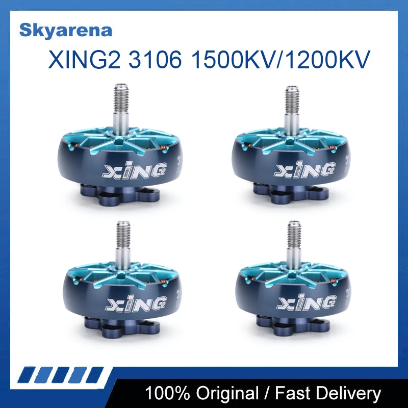 

4Pcs iFlight XING2 3106 1500KV/1200KV 4-6S FPV Motor Unibell with 5mm titanium alloy shaft for FPV