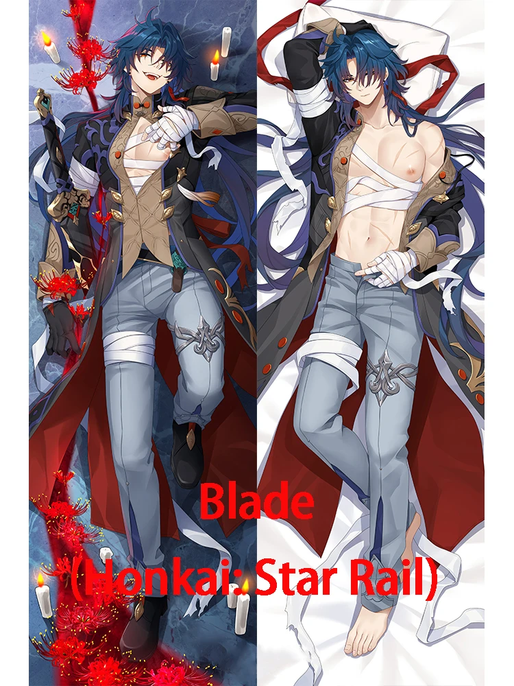 Dakimakura Blade (Honkai: Star Rail) Anime Body-style Pillow Cover Adult Cushion Pillowcase Customizable Patterns