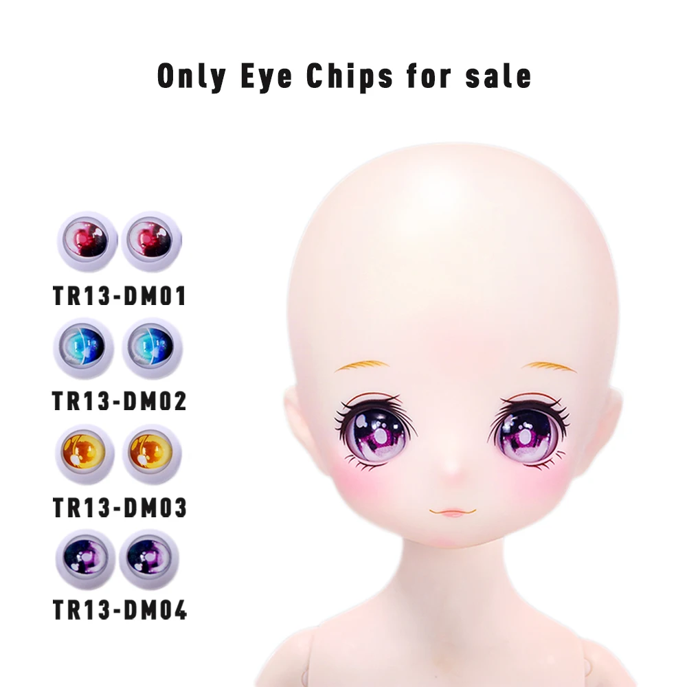 Droom Fee 1/4 Pop Ogen Anime Stijl 18Mm Glazen Oogbollen Geschikt Voor 16 Inch Bjd Msd Fit Voor 1st & 2nd Generatie Hoofd