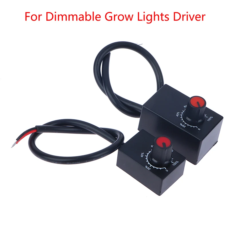 Mini DC 0-10V 1-10V Knob Dimmer 0-100% Scale Electronic Potentiometer For LED Dimmable Grow Lights Power Driver