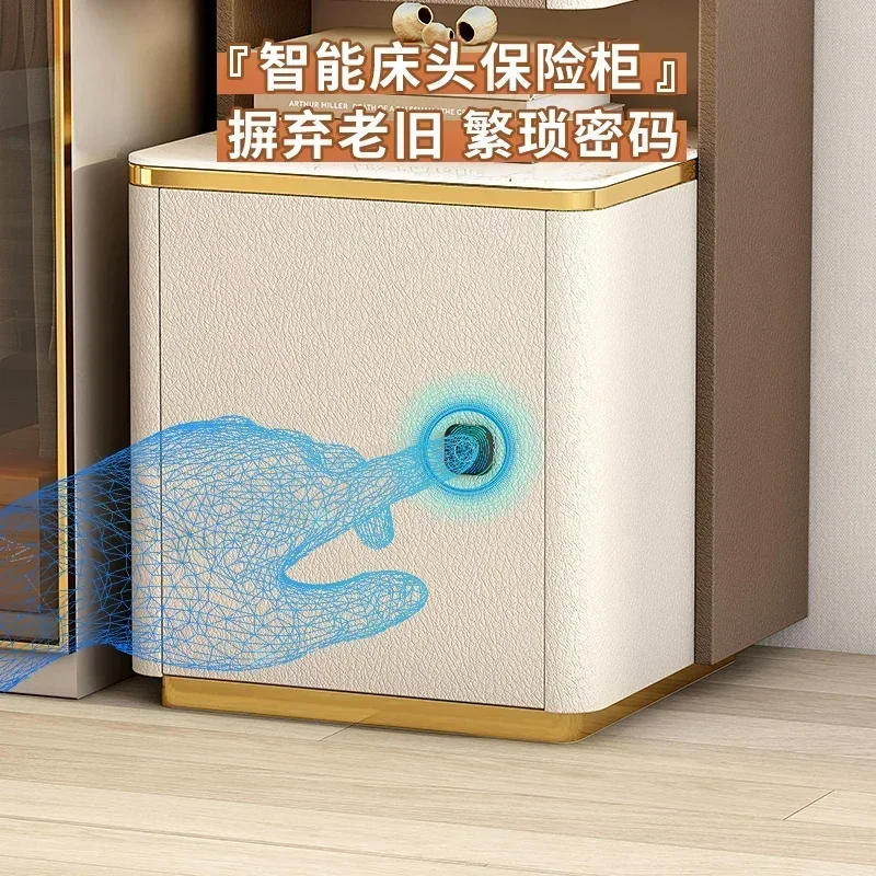 Bedside Table Bookshelf Shelf Integrated