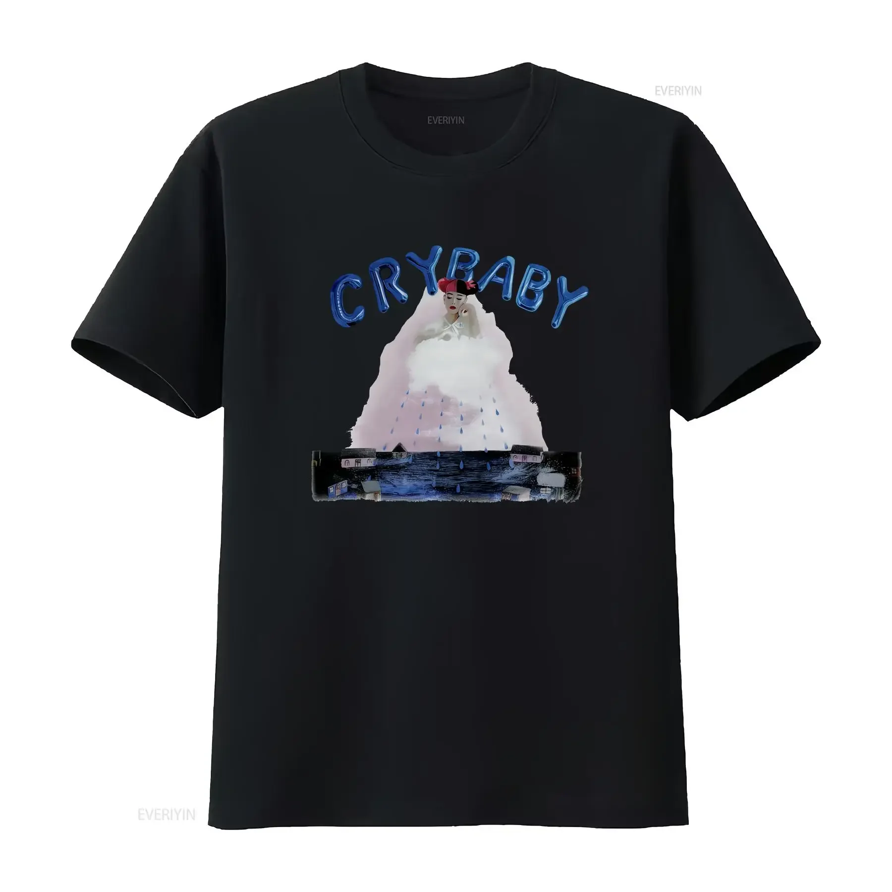 Melanie Martinez Cry Baby White T Shirt LARGE New vintage Washed designer clothes fashion Versatile Stylish graphic Slightly