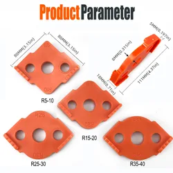 Woodworking Router Corner Radius Templates Jig R Angle Circular Arc Trimming Machine Semi Round Corner Quick Positioning Tool