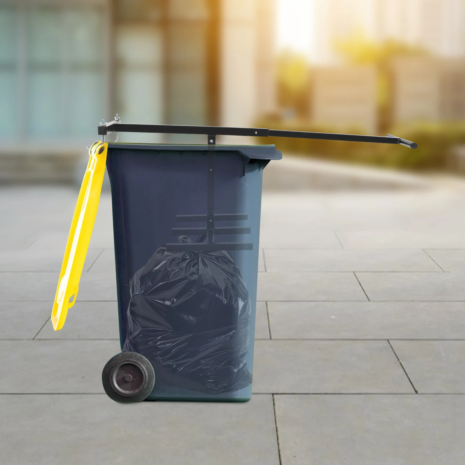 

Manual Trash Compactor, Waste Recycling Hand Tool for Outdoor, Touchless Trash Bin Compactor , Iron Compacting Trash Can