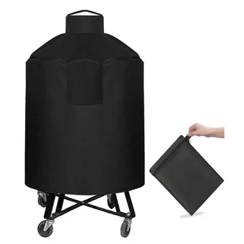 Pokrowiec na grill okrągły, przenośny, wiatroodporny, wodoodporny, pyłoszczelny.