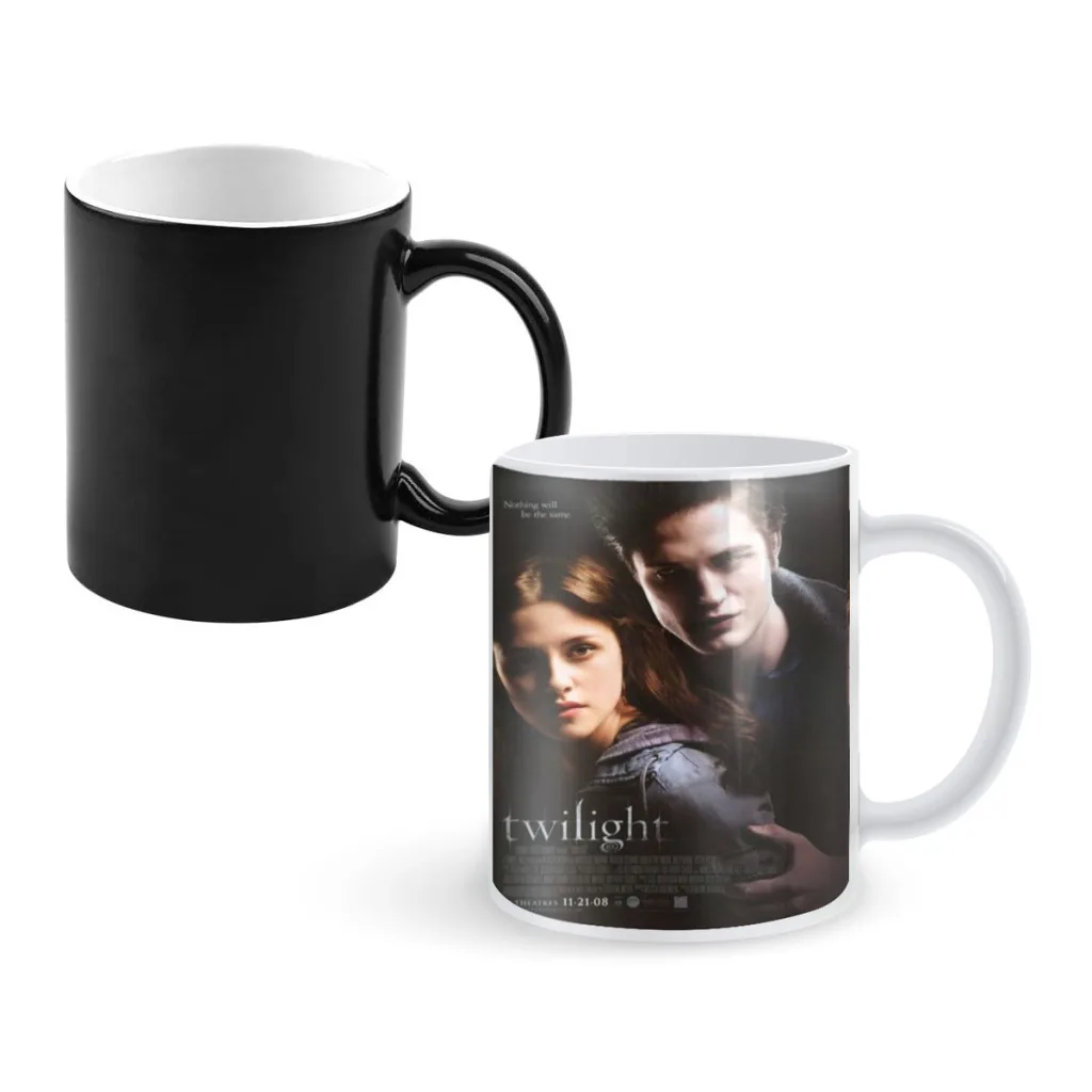 

Classic Movie TV Film Twilight Creative Change Ceramic Mug Heat Revealing Coffee Cup Breakfast Cup Mug Gift