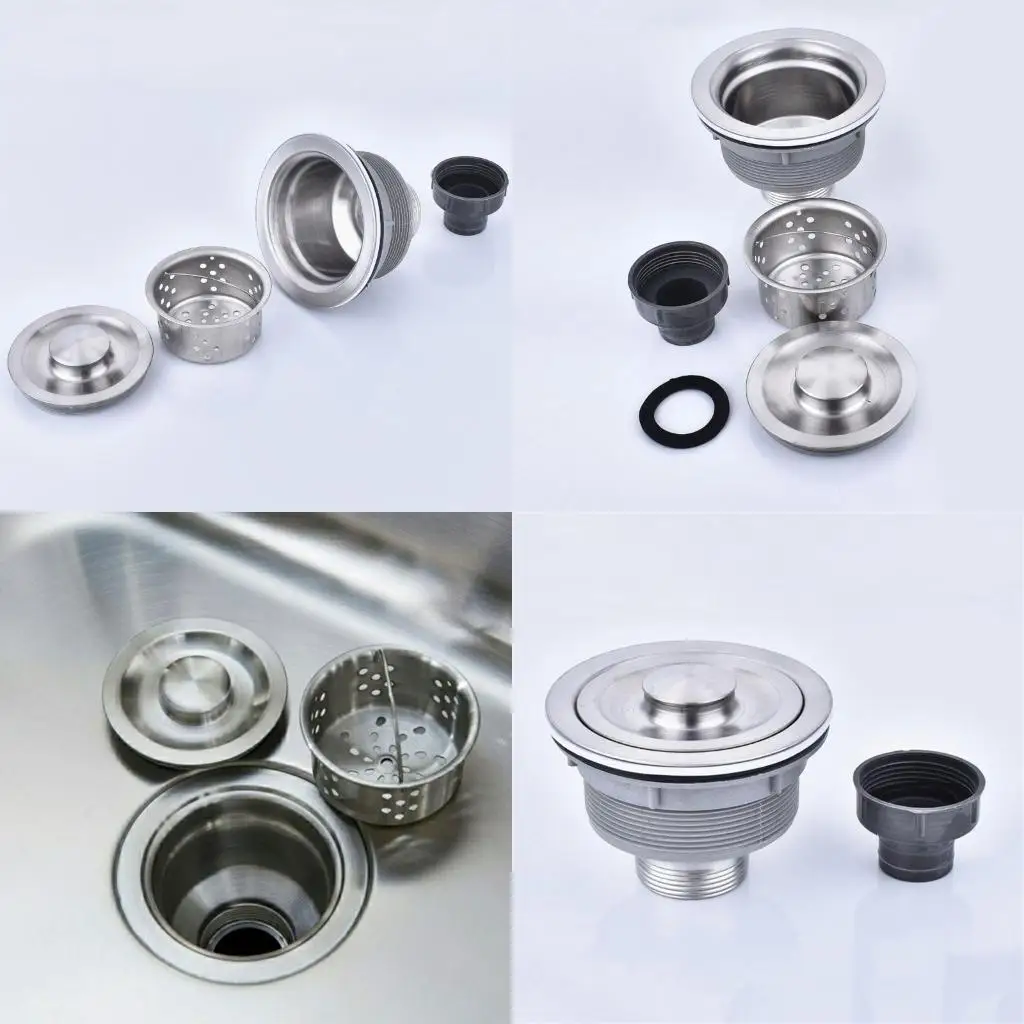 

Зикания для корзины из нержавеющей стали погружайте в сливной заглушку.