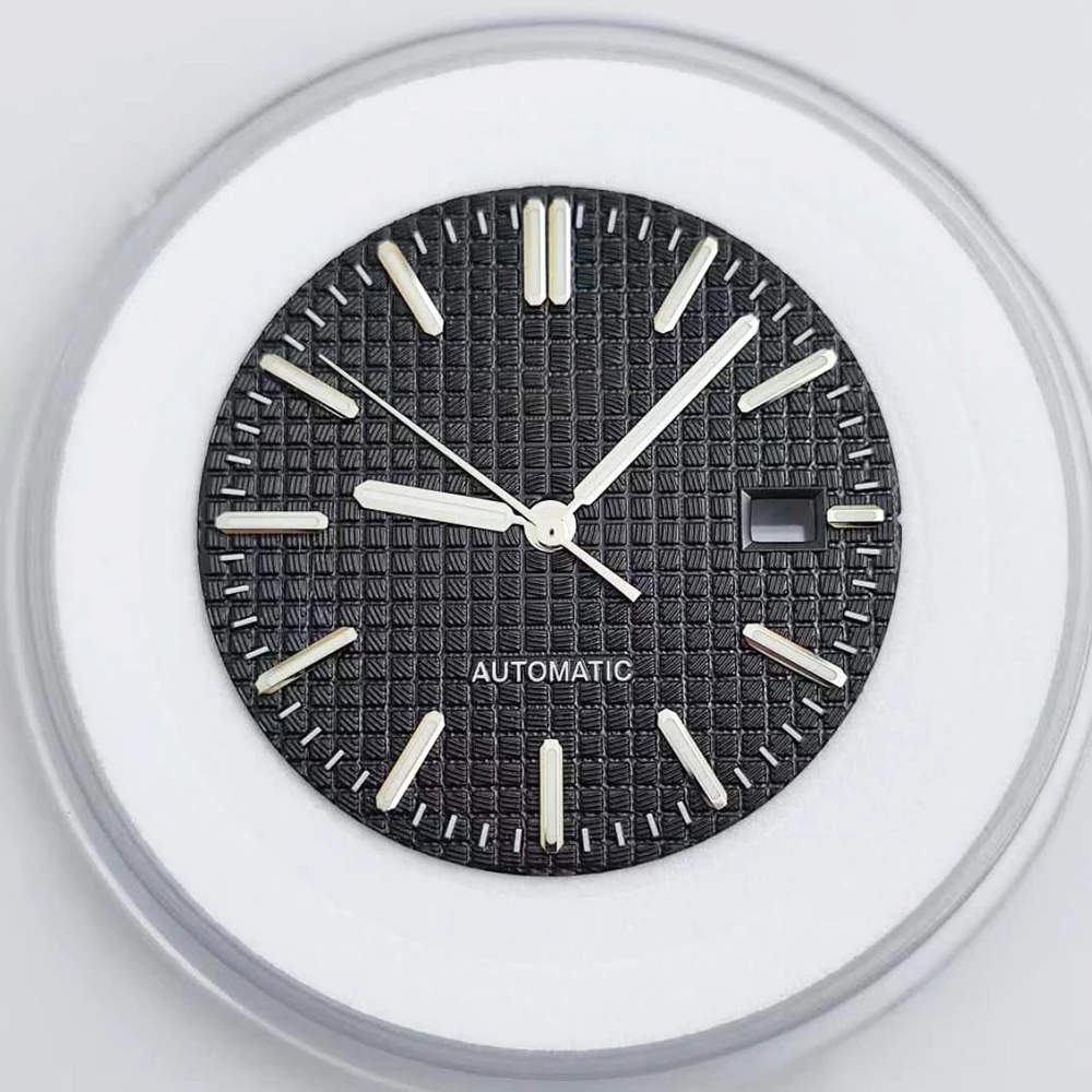 31.8mm NH35 Dial Calendar Green Luminous Replacements Mod Watch Face Parts For Royal Oak NH35 NH36 Automatic Movement - Image 6