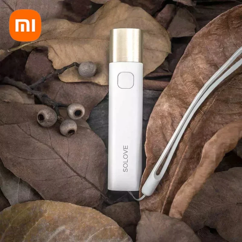 

Светодиодный фонарик Xiaomi SOLOVE, многофункциональный мощный фонарик, уличный портативный фонарик с внешним аккумулятором, с долгим сроком службы, перезаряжаемый, водонепроницаемый