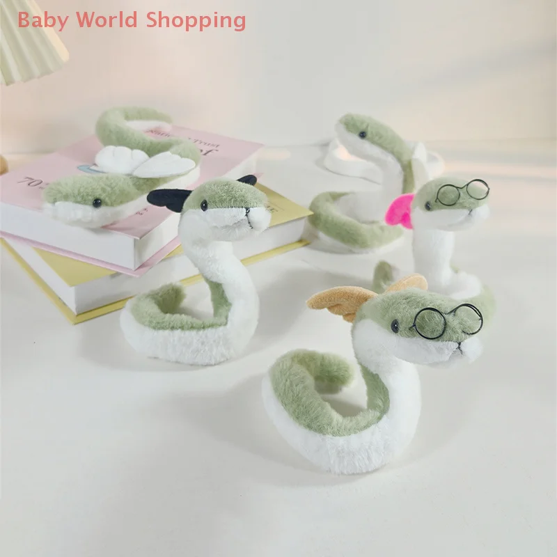 

New Bendable Little Snake With Wings Plush Toy Doll Children's Girl Creative Ornament Mascot Doll Zodiac Snake Plush Toy