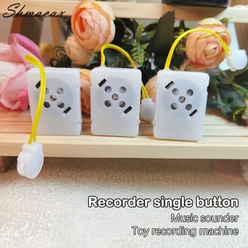 Doll Toy Recorder Single Button Music Recording Box Recordable Voice Re-record Recording Core Electronic Extrusion Sound Record