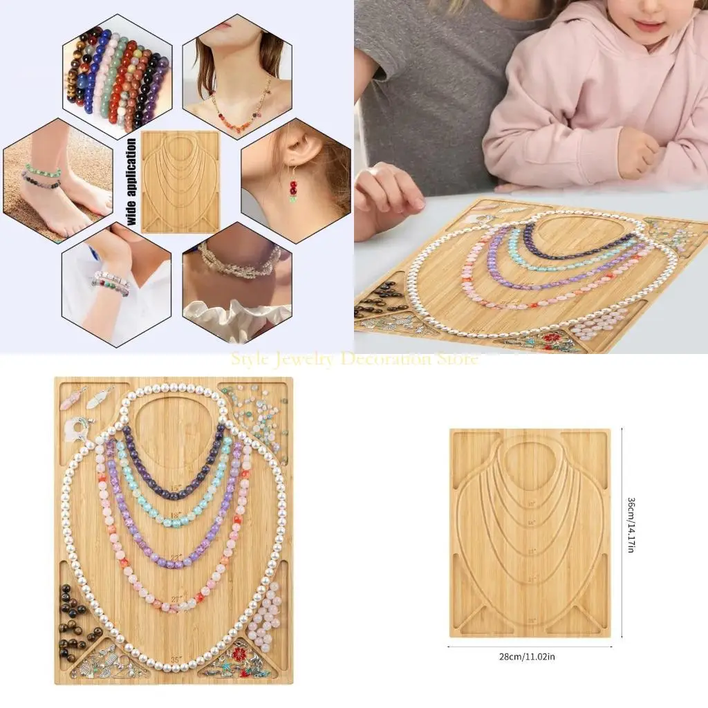 

D46E Bead Board Tray for Jewelry Making Beading Board DIYs Necklace and Bracelet