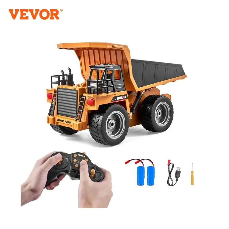 VEVOR 1:18 RC Dump Truck Car Engineering Vehicle Forklift Heavy Excavator Remote Control Car Toys for Boys Children's Gifts