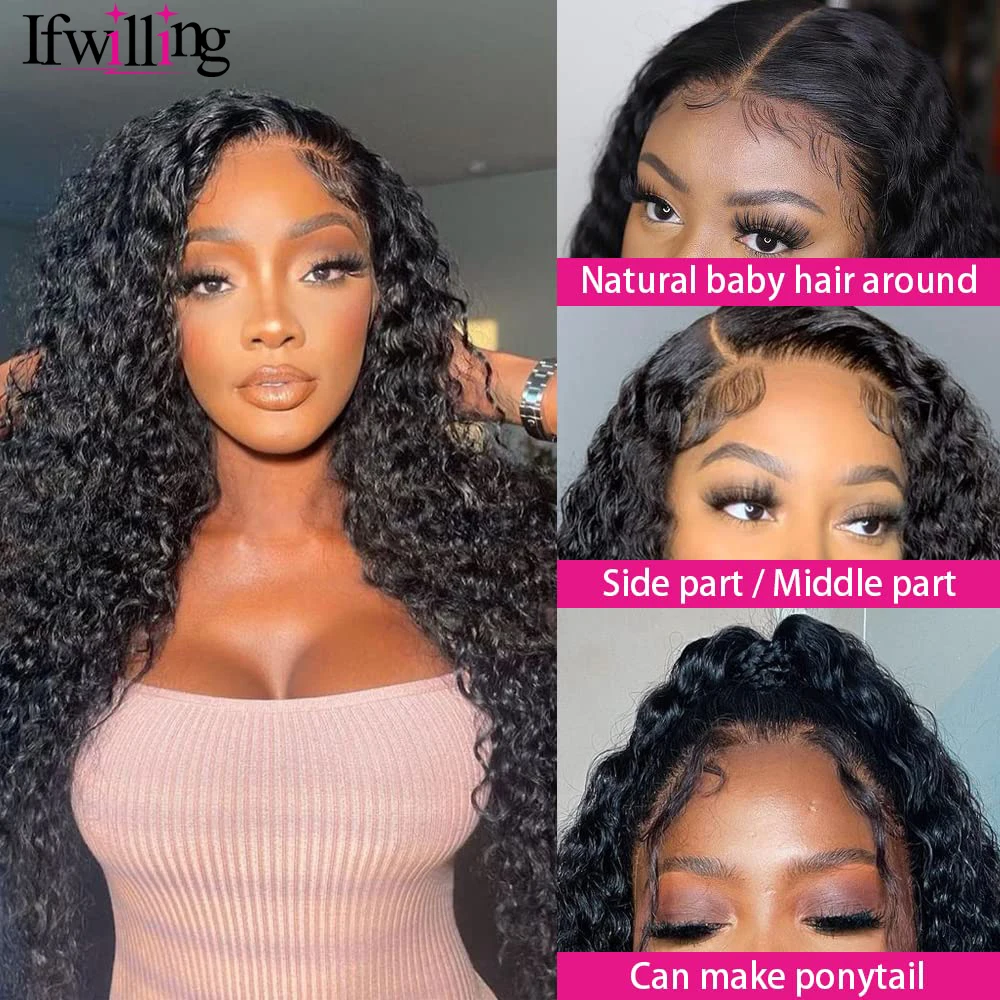 Water Wave 13x6 Lace Front Wig Hd Lace 30 Inch Lace Front Wig Human Hair Glueless Brazilian Wigs On Sale Glueless Wig Human Hair