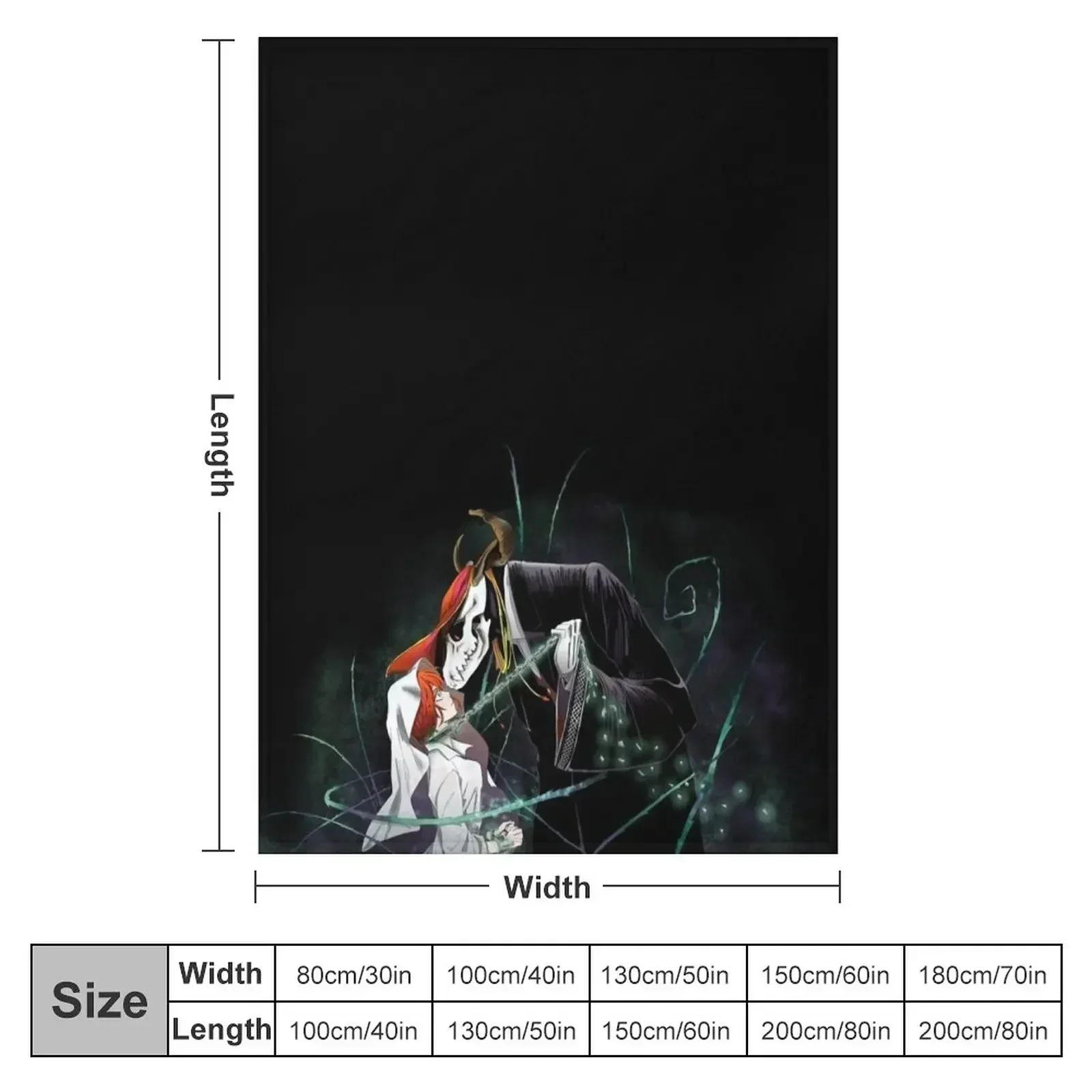 The Ancient Magus Bride Throw Blanket couch cozy soft plush fuzzy picnic outdoor blanket