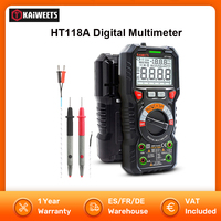 KAIWEETS HT118A Digital Multimeter Ture RMS Auto Range Multimetro 1000V 10A AC DC Ohm Hz NCV Live Voltage Temperature Meter