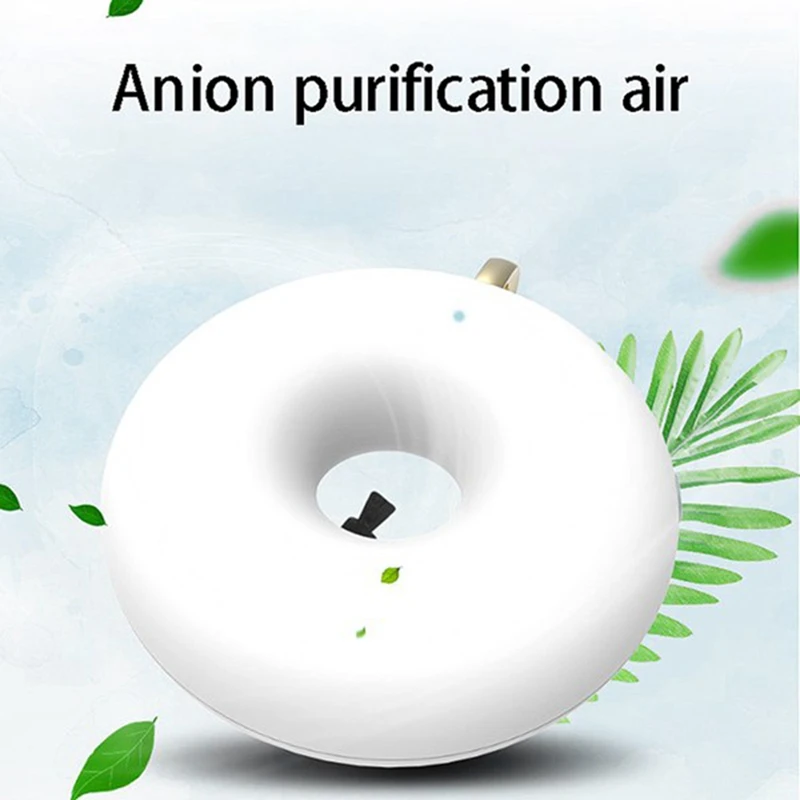 Air Purifier For Home Negative Ion Generator Air Cleaner Remove Smoke Dust Purification Neck Hanging Random Color