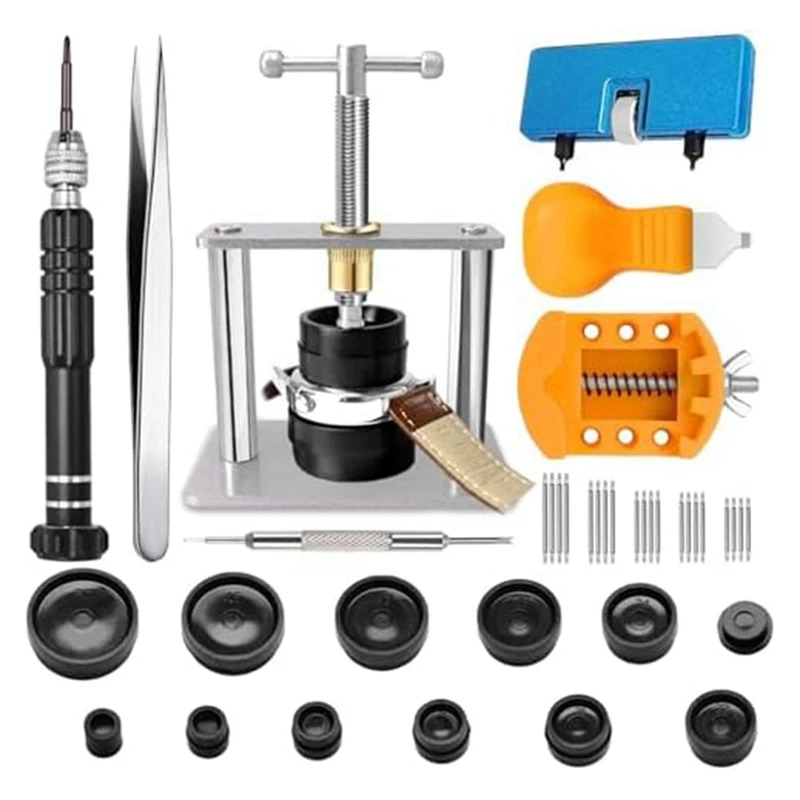 

Комплект для ремонта часов, 1 комплект, запасной аккумулятор для часов, держатель для часов, пружинный стержень, пинцет
