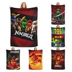 Ninjagos Blanket Cover  Flannel Throw Blankets Airplane Travel Decoration Ultra-Soft Warm Bedspreads